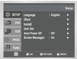 SAMSUNG DVD-V80 - Changing the Preset Station Table - 1