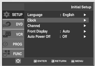 SAMSUNG DVD-V9500 - Setting the Clock Automatically - 3