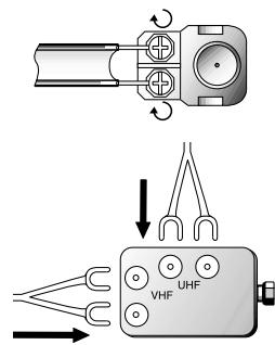 SAMSUNG DVD-V9500 - Branchement du câble d'antenne - 1