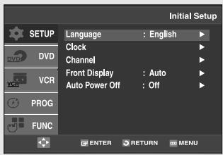 SAMSUNG DVD-V9500 - Selecting a Menu Language - 3
