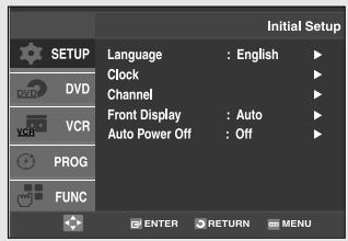 SAMSUNG DVD-V9500 - Setting the Clock Automatically - 2