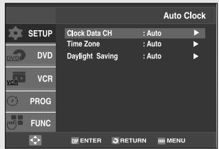 SAMSUNG DVD-V9500 - Setting the Clock Automatically - 5