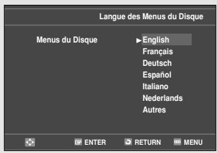SAMSUNG DVD-V9500 - Menus du Disque - 1