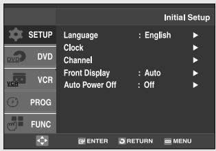 SAMSUNG DVD-V9500 - Selecting a Menu Language - 2