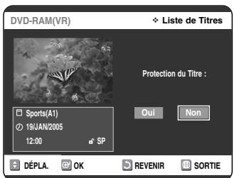 SAMSUNG DVD-VR325 - Appuyez sur la touche TITLE LIST. L'écran Nombre de Titres s'affiche. - 4