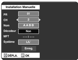 SAMSUNG DVD-VR325 - Appuyez sur les boutons ▲▼ pour sélectionnier Decodeur. - 1