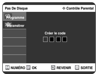 SAMSUNG DVD-VR325 - Configuration du contrôle parental - 3