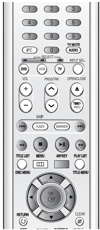 SAMSUNG DVD-VR325 - Boutons de la télécommande servant à la lecture de CD - 1