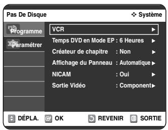 SAMSUNG DVD-VR325 - Configuration du magnétoscope - 3