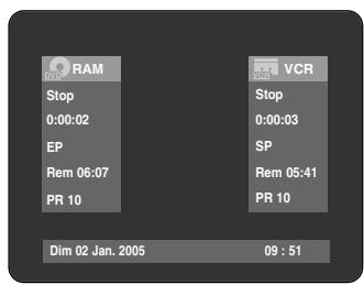 SAMSUNG DVD-VR325 - Vérification de la durée restante - 2