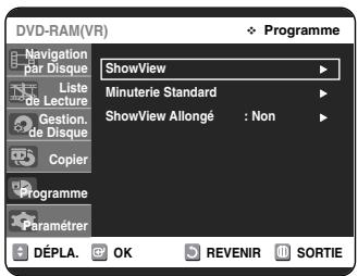 SAMSUNG DVD-VR325 - Edition de la liste d'enregistrement programmée - 5