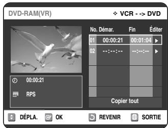 SAMSUNG DVD-VR325 - Copie du magnétoscope au DVD - 8