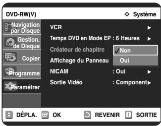 SAMSUNG DVD-VR325 - Création automatique de chapitre - 4