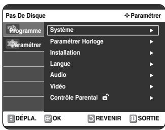SAMSUNG DVD-VR325 - Configuration des options d'affichage (Vidéo) - 1