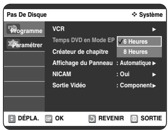 SAMSUNG DVD-VR325 - Temps DVD en Mode EP - 2