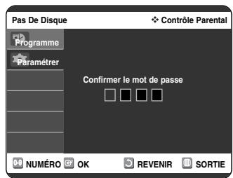 SAMSUNG DVD-VR325 - Configuration du contrôle parental - 4