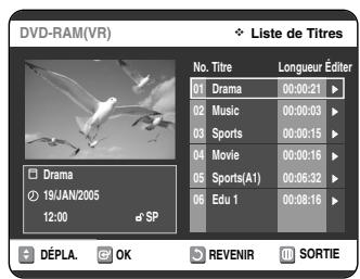 SAMSUNG DVD-VR325 - Suppression d'une partie d'un titre - 3