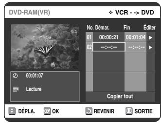 SAMSUNG DVD-VR325 - Copie du magnétoscope au DVD - 6