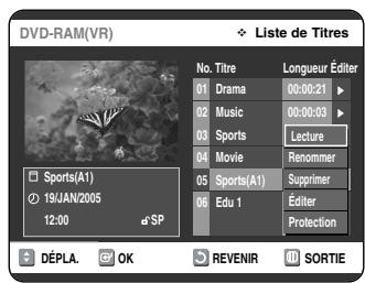 SAMSUNG DVD-VR325 - Suppression d'une partie d'un titre - 4
