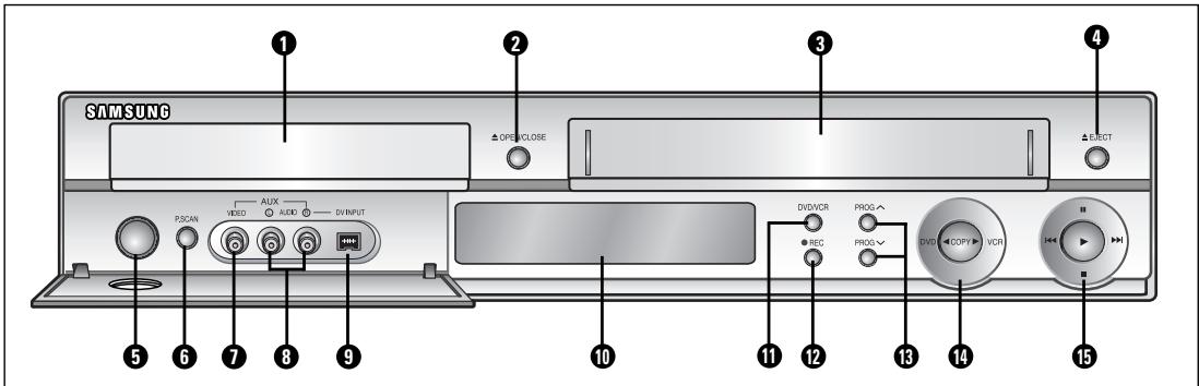 SAMSUNG DVD-VR325 - Panneau avant - 1