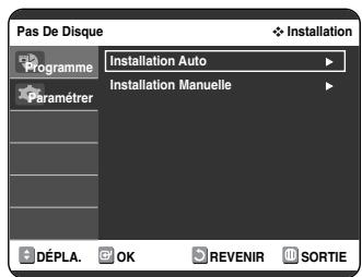 SAMSUNG DVD-VR325 - Appuyez sur les boutons pour selectionner Installation, puis appuyez sur le bouton OK ou - 1