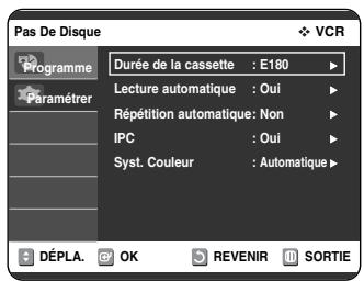 SAMSUNG DVD-VR325 - Configuration du magnétoscope - 4