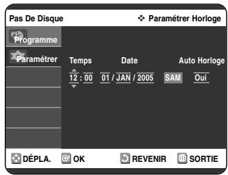 SAMSUNG DVD-VR325P - Réglage automatique de l'horloge - 1