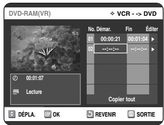 SAMSUNG DVD-VR325P - Copie du magnétoscope au DVD - 10