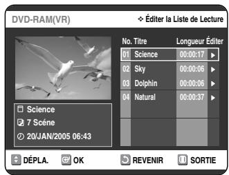 SAMSUNG DVD-VR325P - Copie d'un titre de la Liste de Lecture sur une bande video - 1