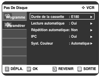 SAMSUNG DVD-VR325P - Configuration du magnétoscope - 4