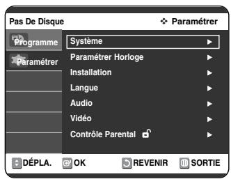 SAMSUNG DVD-VR325P - Réglage de la date et de l'heure - 2