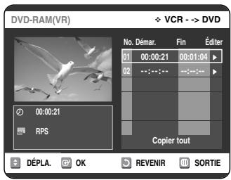 SAMSUNG DVD-VR325P - Copie du magnétoscope au DVD - 12