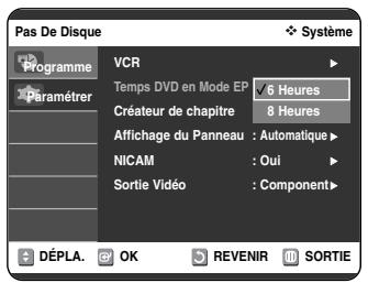 SAMSUNG DVD-VR325P - Temps DVD en Mode EP - 2