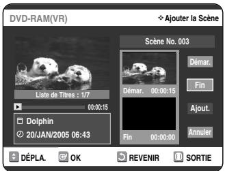 SAMSUNG DVD-VR325P - Ajout d'une scene - 3