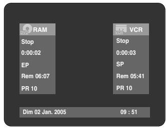 SAMSUNG DVD-VR325P - Vérification de la durée restante - 2