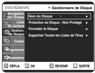 SAMSUNG DVD-VR325P - Formatage du disque - 4