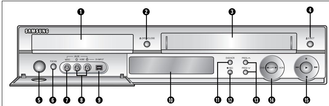 SAMSUNG DVD-VR325P - Panneau avant - 1