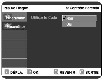 SAMSUNG DVD-VR325P - Configuration du contrôle parental - 5