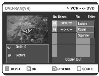 SAMSUNG DVD-VR325P - Copie du magnétoscope au DVD - 11