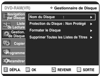 SAMSUNG DVD-VR325P - Suppression de toutes les Listes de Titres - 5