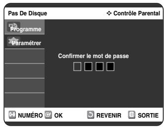 SAMSUNG DVD-VR325P - Configuration du contrôle parental - 4