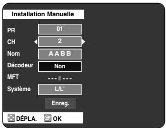 SAMSUNG DVD-VR325P - Appuyez sur les boutons ▲▼ pour sélectionner Decodeur. - 1