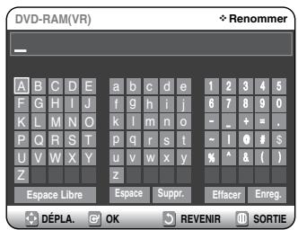 SAMSUNG DVD-VR325P - Modification du Nom du Disque - 6