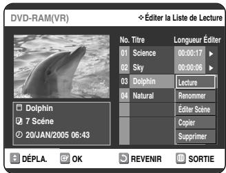SAMSUNG DVD-VR325P - Copie d'un titre de la Liste de Lecture sur une bande video - 2