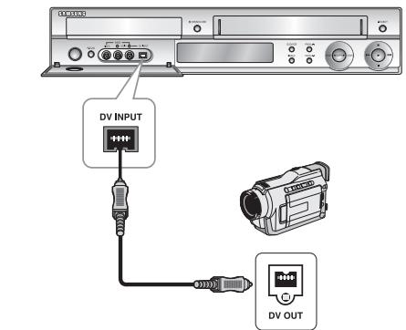 SAMSUNG DVD-VR325P - Cas 2: Connexion d'un apparéil DV à la prise d'entrée DV - 1
