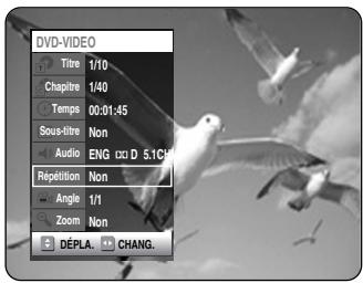 SAMSUNG DVD-VR325P - Sélectionnez Répartition en déplacant la barre de seLECTION à l'aide des touches ▲▼. - 1