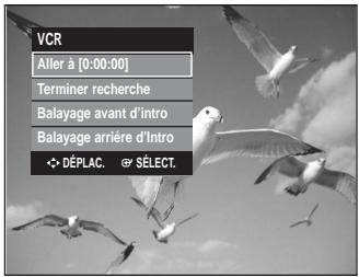 VCR Aller à [0:00:00] Terminer recherche Balayage avant d'intro Balayage arrière d'intro ✿ DÉPLAC. ⚫ SÉLECT.
