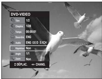 DVD-VIDEO Tire 1/2 Chapre 1/28 Temps 00:00:01 Sous-dire ENG Audio ENG 100 D 5.1CH Repédition Non Angle 1/1 Zoom Non ↑ DÉPLAC. ↔ CHANG.