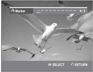 SAMSUNG DVD-VR330 - Press the MARKER button during playback. - 1