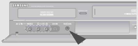 SAMSUNG DVD RECORDER & VCI DVD49320 PARTI-RU-R PULL MULTIS RECORDER AV 2 IN — VIDEO ○-RUBS ○ DV IN RSCAN 4HEAD H-R VCS